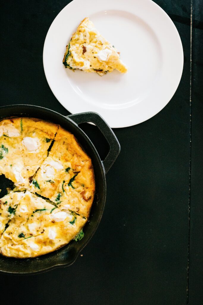 10 delicious recipes with burrata and mozzarella - Mozzarella and courgette frittata